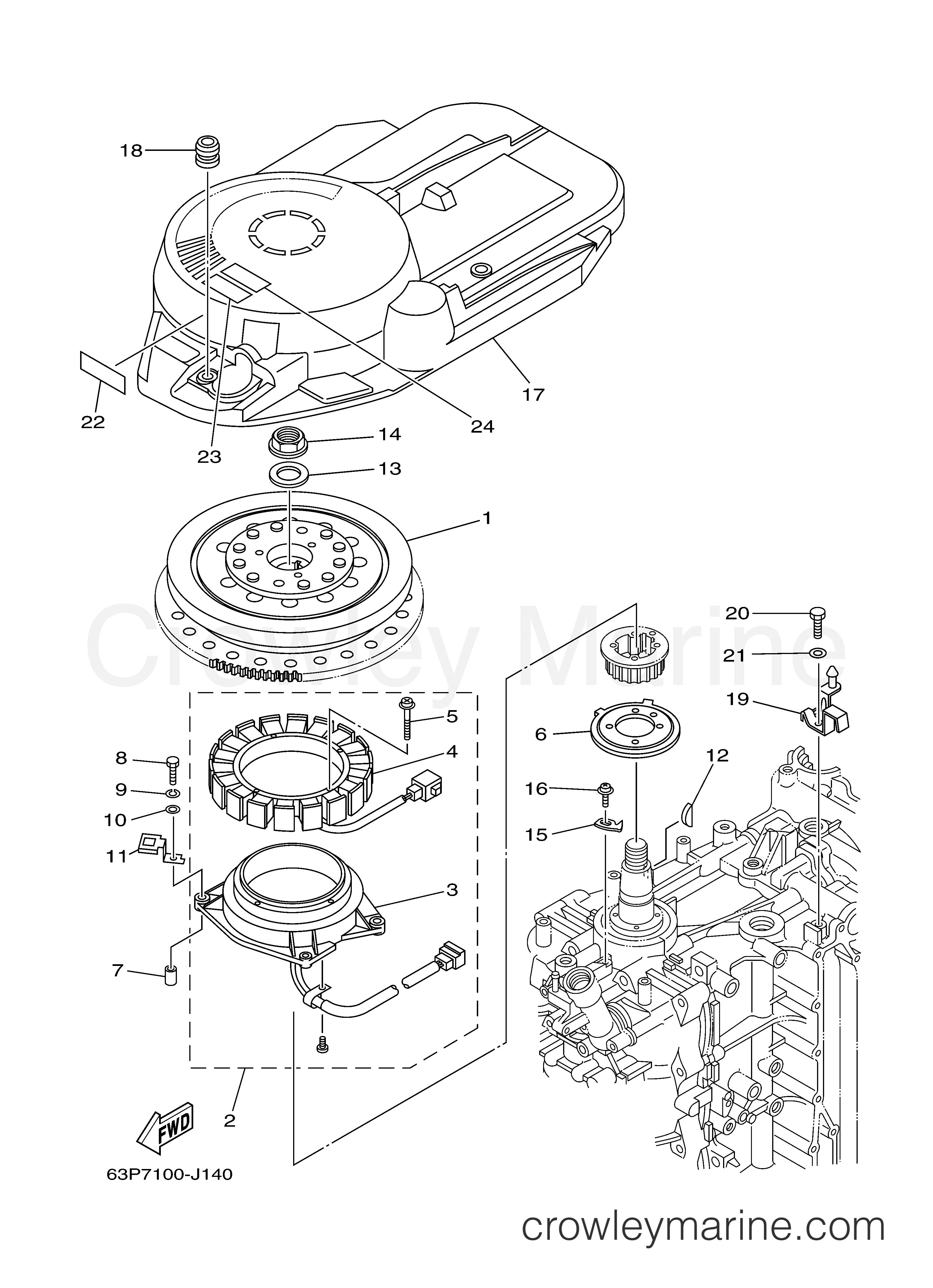 Yamaha Motors F150JA - GENERATOR