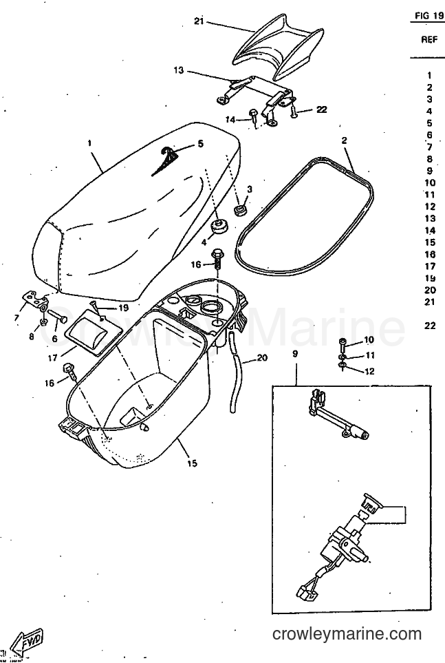 1998 Scooter CW50RSP - CW50RSP (4URF) [010] - SEAT & CARRIER