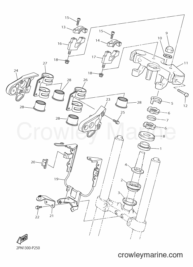Yamaha Motors XJR1300C (2PN3) [010] - STEERING