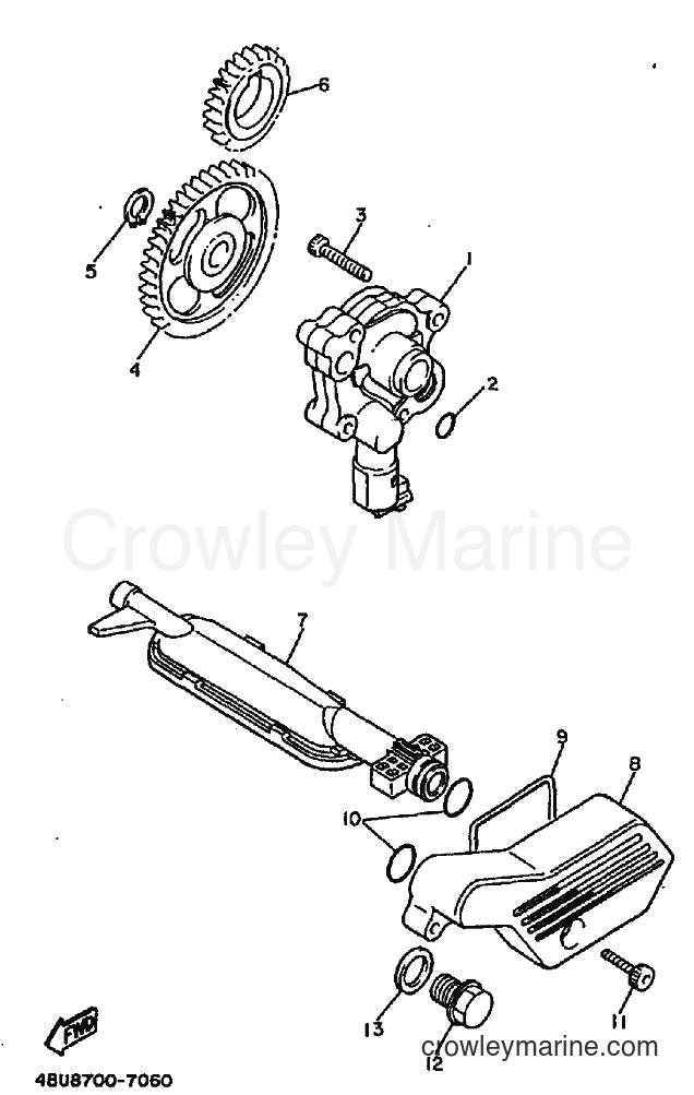 1998 Cruiser XV535 - XV535 (4YN5) [010] - OIL PUMP