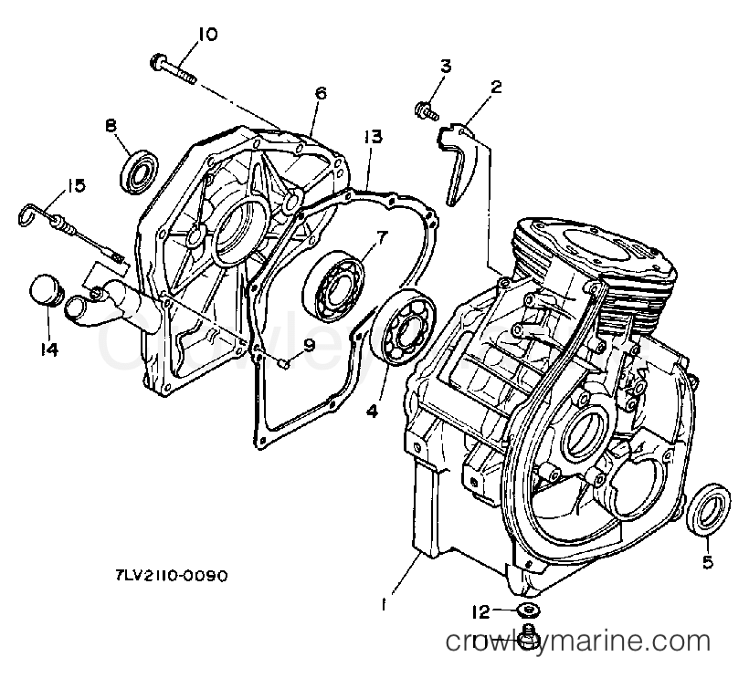 Yamaha Motors EF6000EA - CRANKCASE EF6000EA