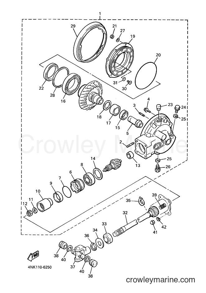 Yamaha Motors XVZ1300A (4YP1) [040] - DRIVE SHAFT