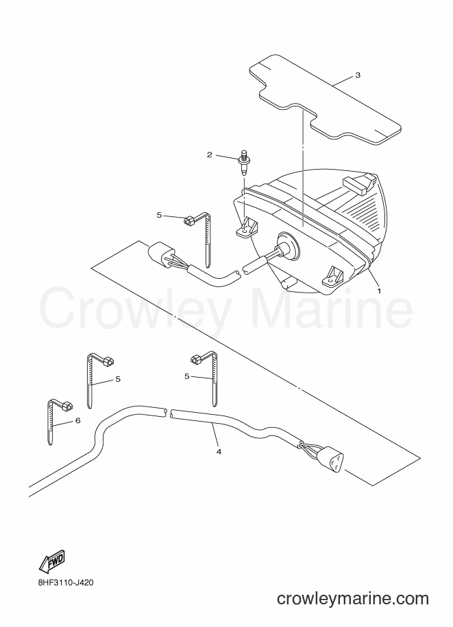 2013 Snowmobile RS10VTGT - RS10VTGT (8HX3) [020] - TAILLIGHT