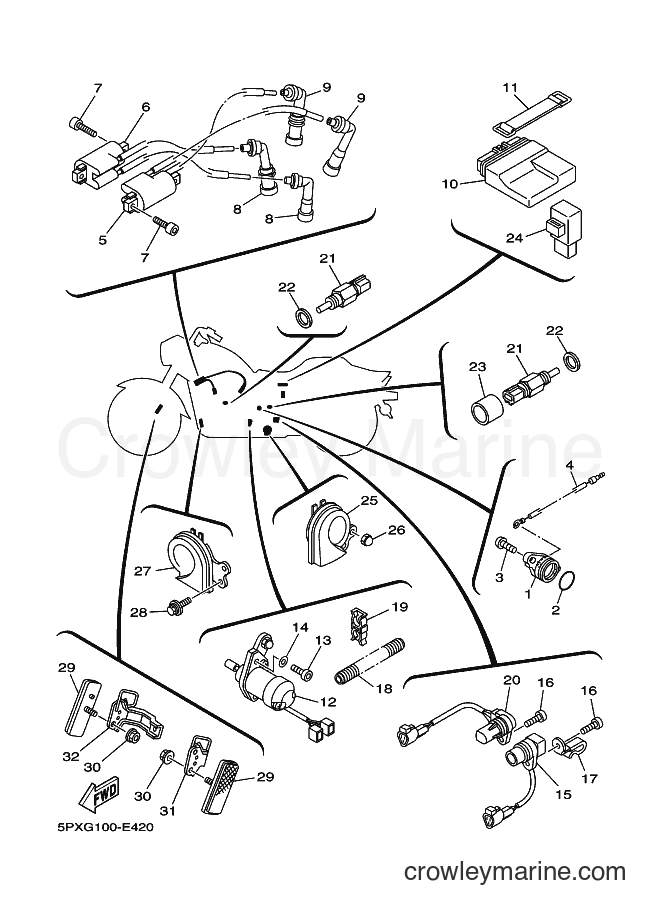Yamaha Motors XV1700PC (5PXM) [010] - ELECTRICAL 1