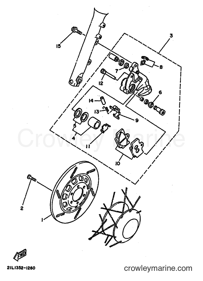 1993 Street Bike SR250 - SR250 (21L1) [999] - FRONT BRAKE