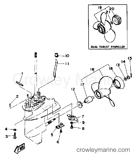 Yamaha Motors 15MLHP - LOWER DRIVE 2