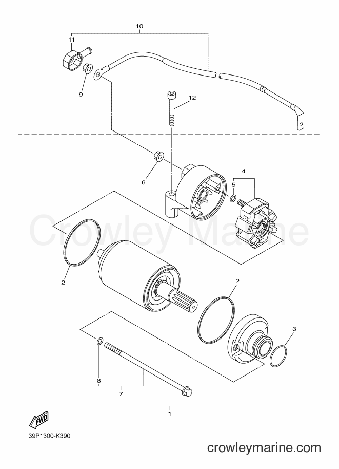 2012 Street Bike FZ8-SA - FZ8-SA (1BD2) [010] - STARTING MOTOR