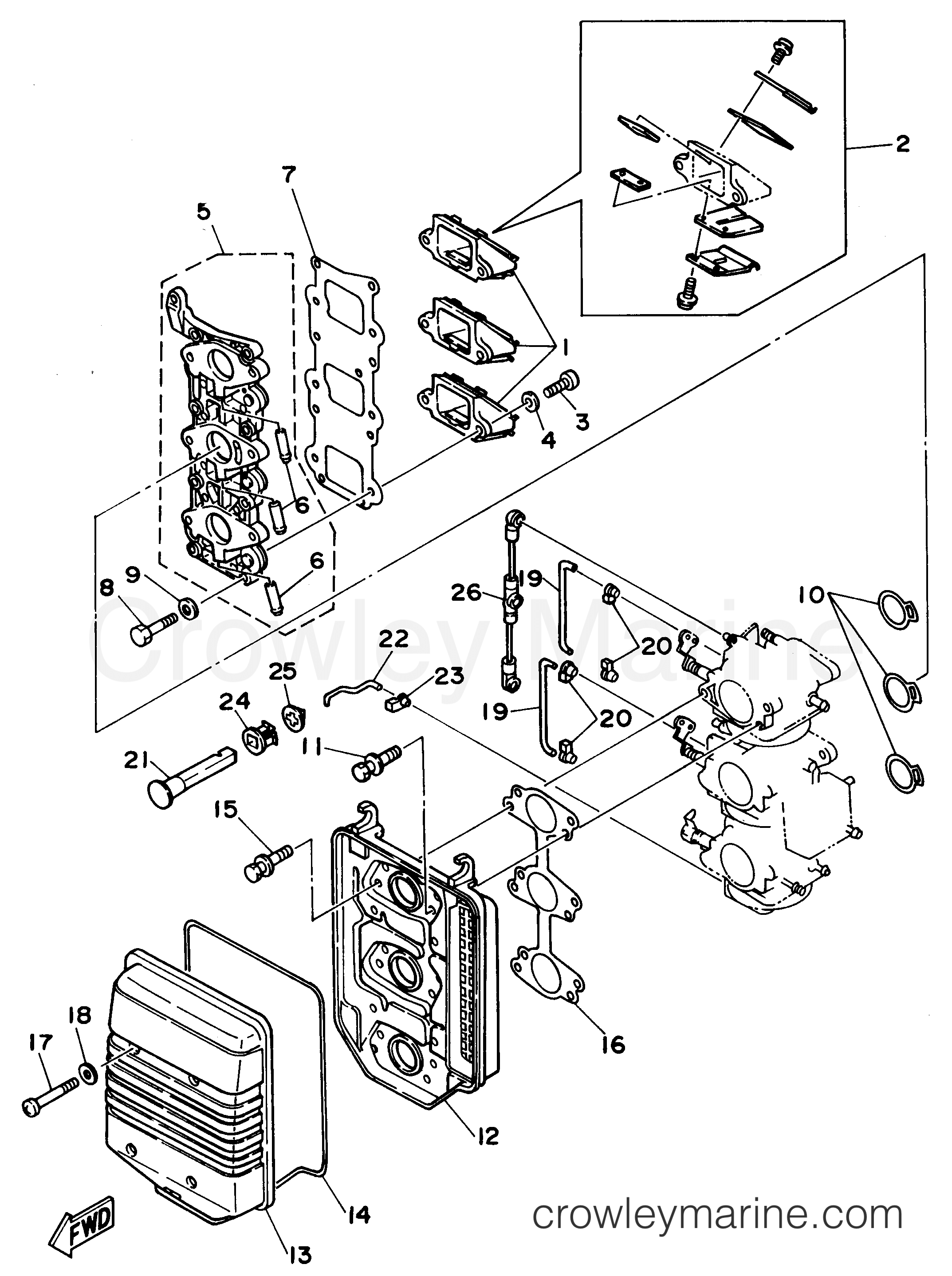 Yamaha Motors 30ESRW - INTAKE
