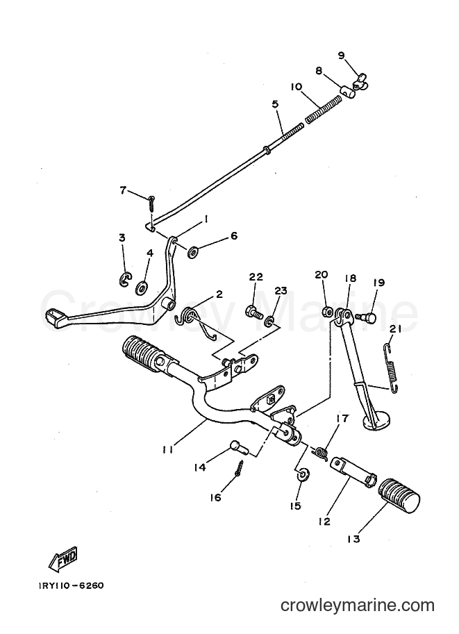 1989 Dirt Bike BW80 - BW80 (3PS1) [010] - STAND & FOOTREST