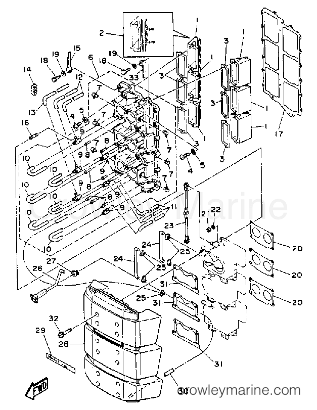 Yamaha Motors L200TXRQ - INTAKE