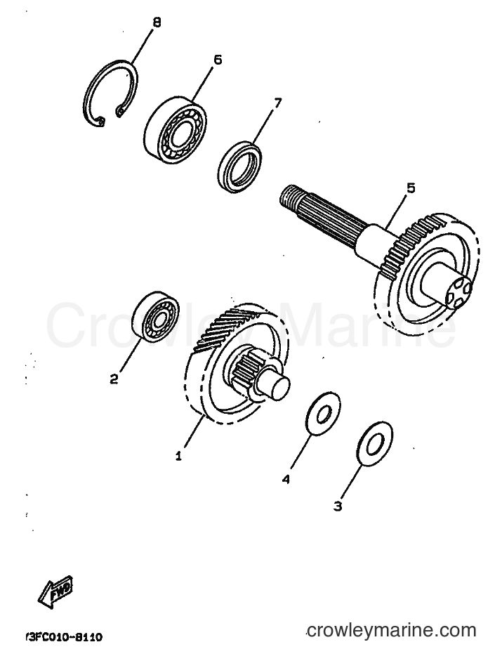 1992 Scooter CW65 - CW65 (4GP1) [999] - TRANSMISSION