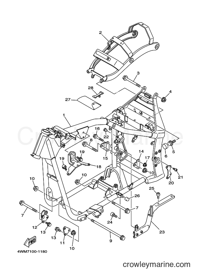 Yamaha Motors XV1600A (4WMC) [010] - FRAME