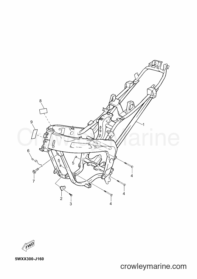Yamaha Motors TZR50 (2AS2) [020] - FRAME