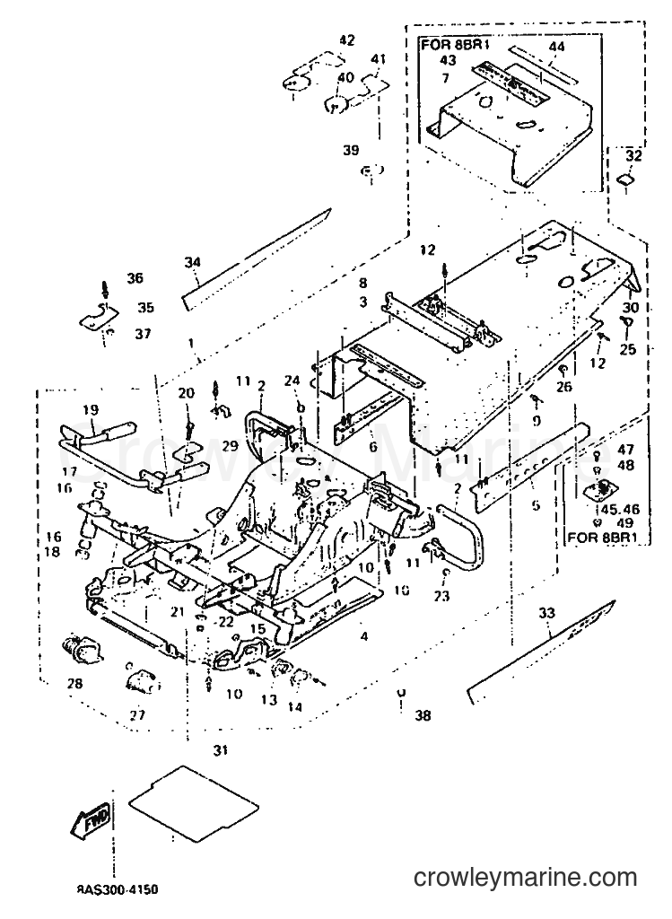 Yamaha Motors VX500 (8AS1) [010] - FRAME