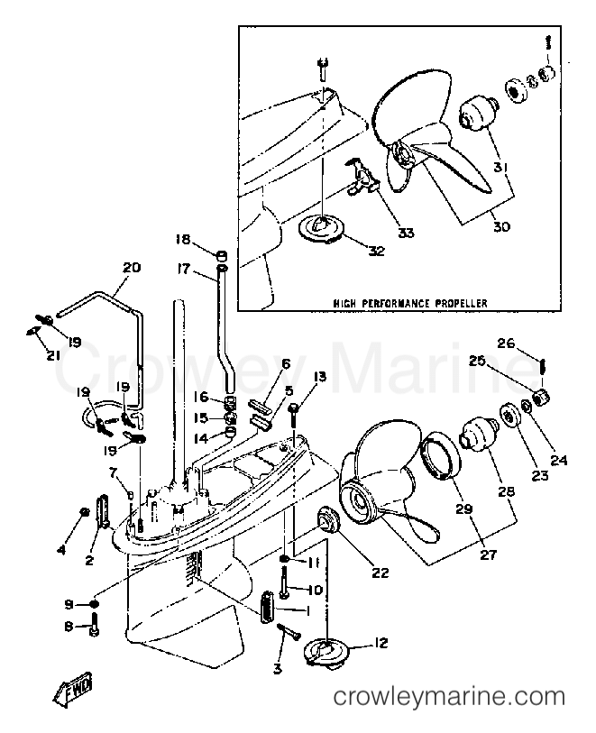 Yamaha Motors 115ETLF - LOWER DRIVE 2