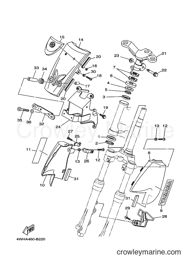 2003 Street Bike V110E - V110E (4WHA) [010] - STEERING