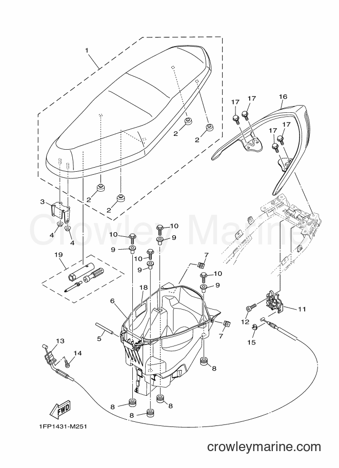 2015 Scooter T115FLSEC - T115FLSEC (1FP7) [010] - SEAT