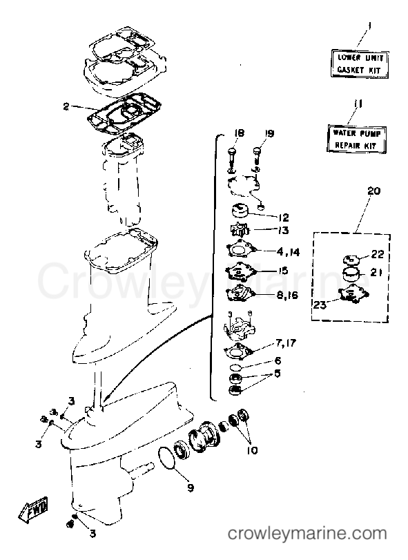 Yamaha Motors 30ESD - REPAIR KIT 2