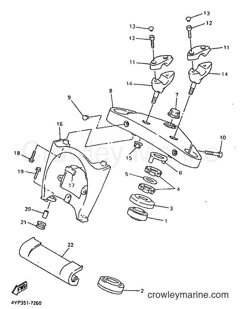 Yamaha Motors XVZ1300A (4YP1) [110] - STEERING