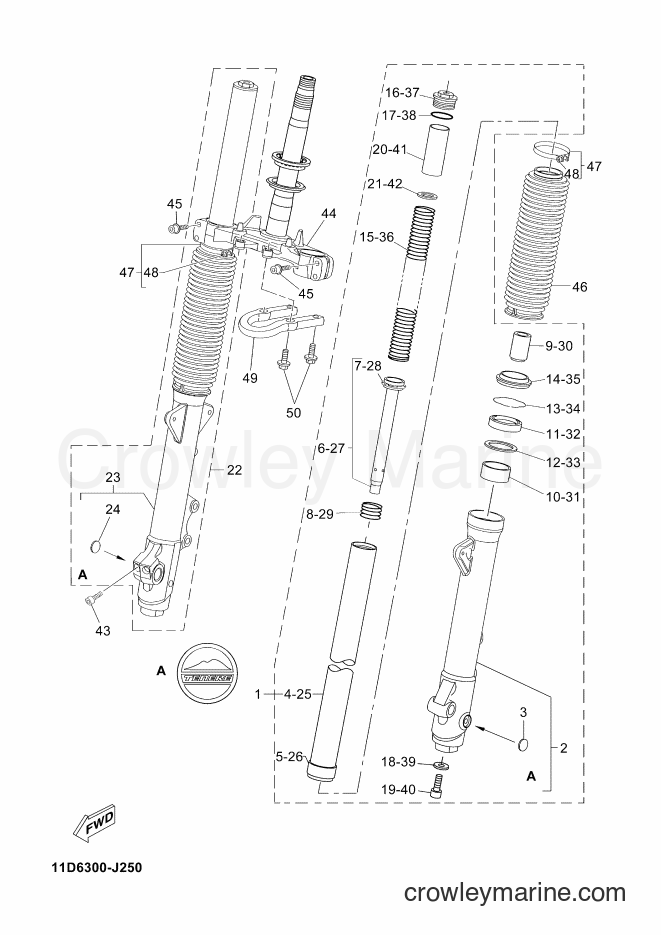 Yamaha Motors XT660Z (2BD3) [020] - FRONT FORK 2