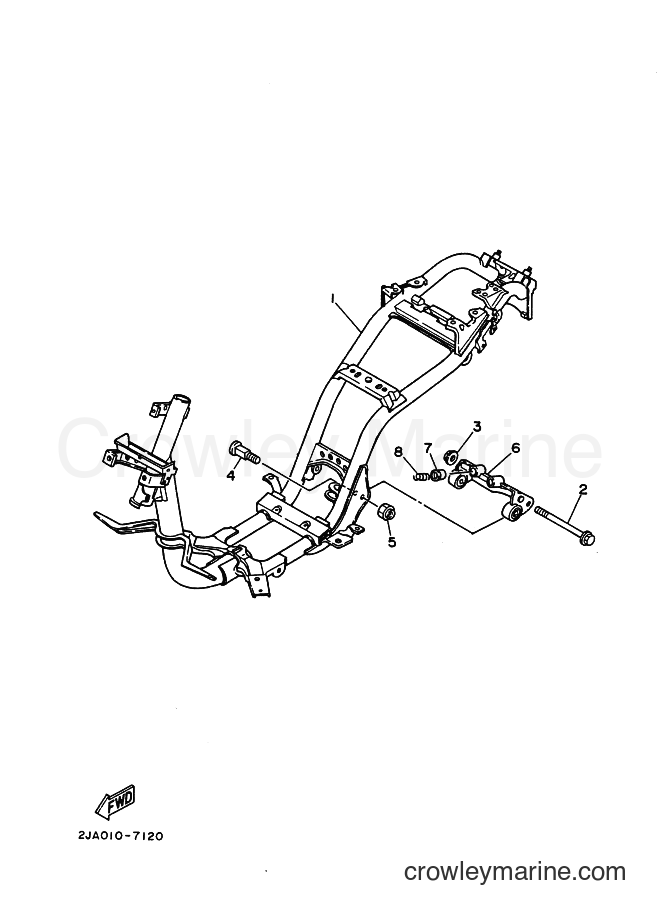 Yamaha Motors CG50E (2YT3) [010] - FRAME