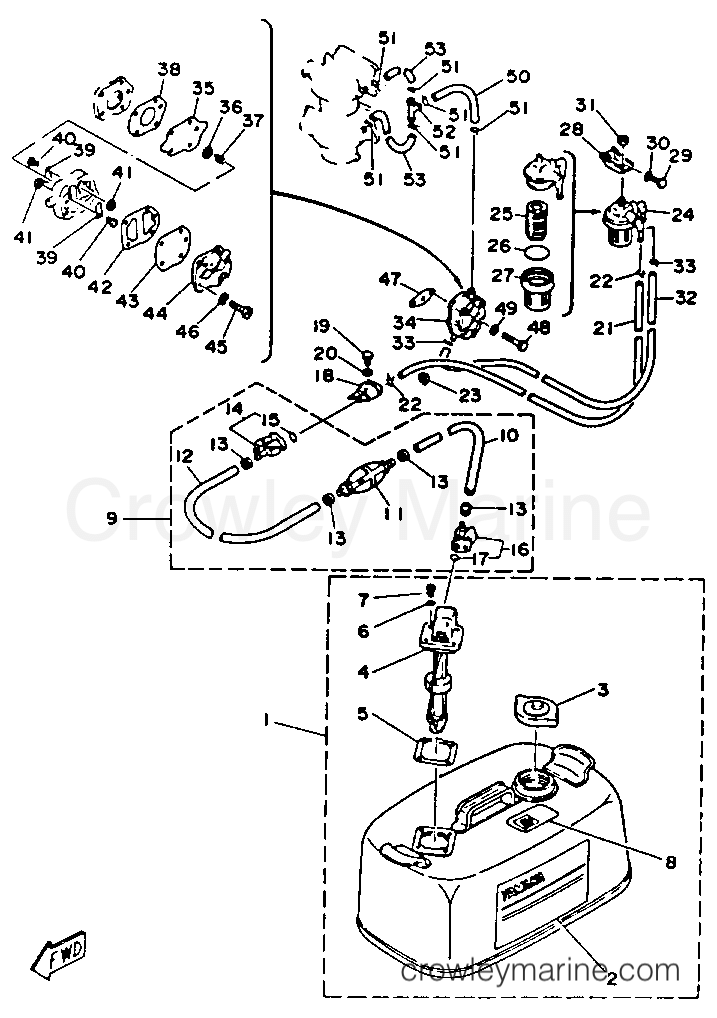Yamaha Motors CV55ELD - FUEL TANK