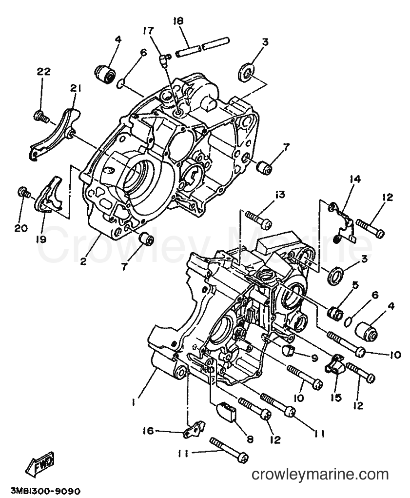 Yamaha Motors DT125RE (4DK5) [999] - CRANKCASE