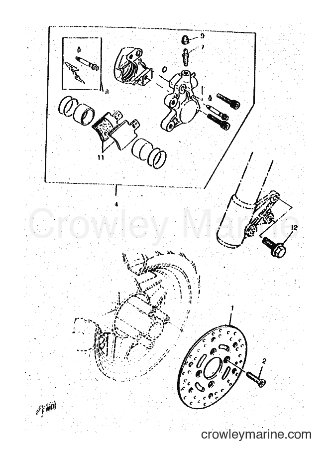 1996 Scooter CW50RSP - CW50RSP (4WS2) [999] - FRONT BRAKE CALIPER