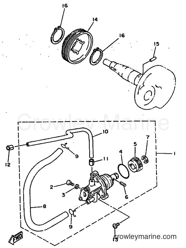 1997 Scooter YN50 - YN50 (5AD3) [999] - OIL PUMP