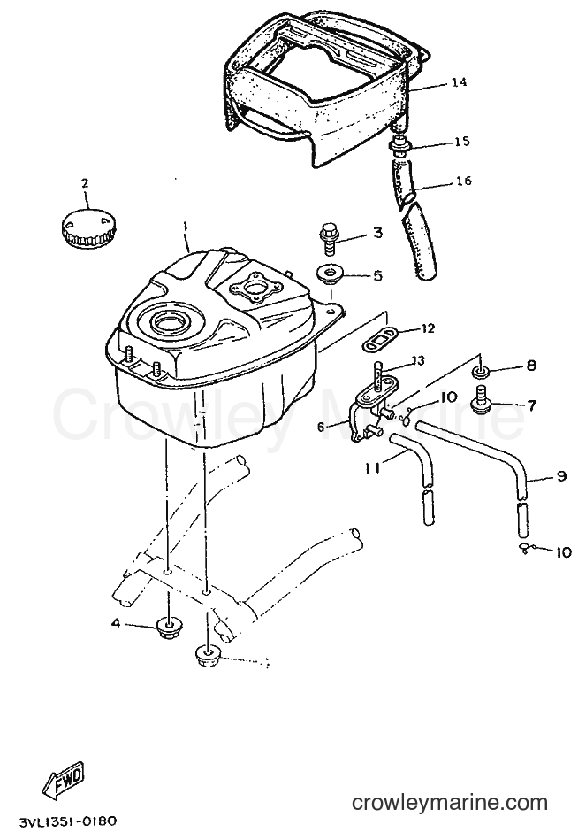 1995 Scooter CW50R - CW50R (4RD1) [999] - FUEL TANK