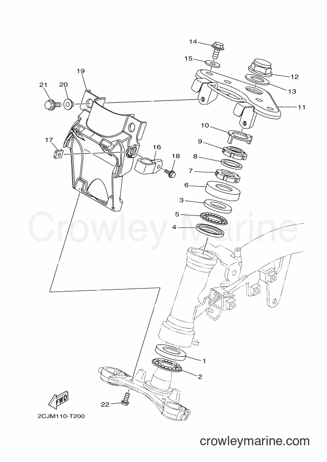 2018 Dirt Bike TT-R50E - TT-R50E (2CJP) [010] - STEERING