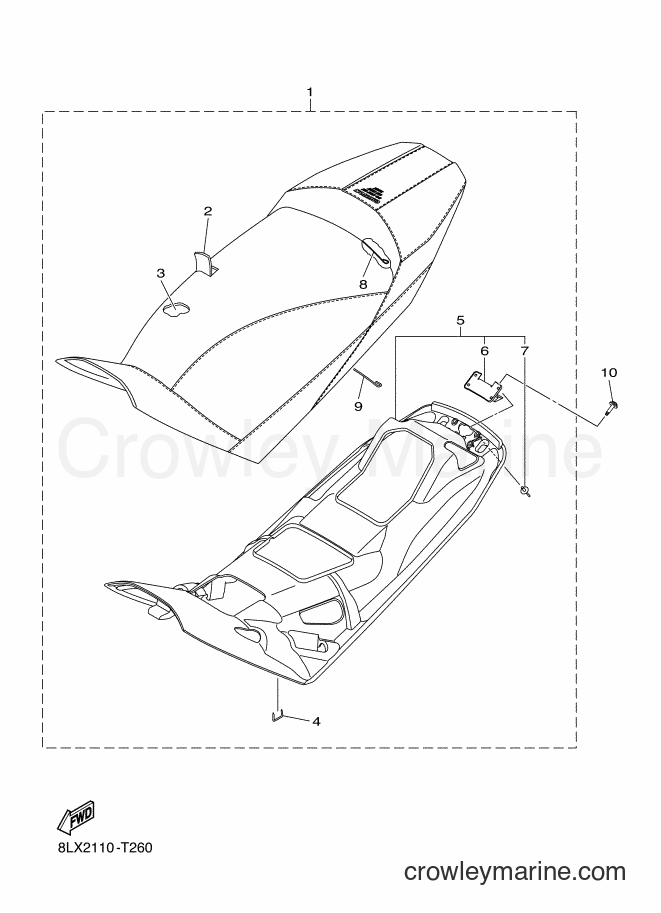 2018 Snowmobile SRS10RS - SRS10RS (8LX2) [010] - SEAT