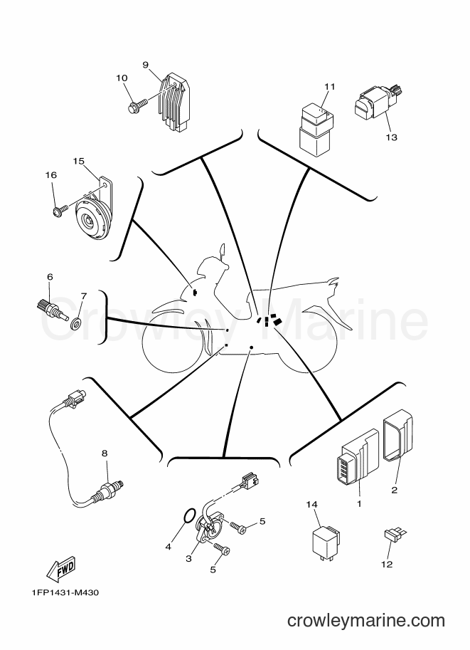 Yamaha Motors T115FLS (1FP1) [010] - ELECTRICAL 2