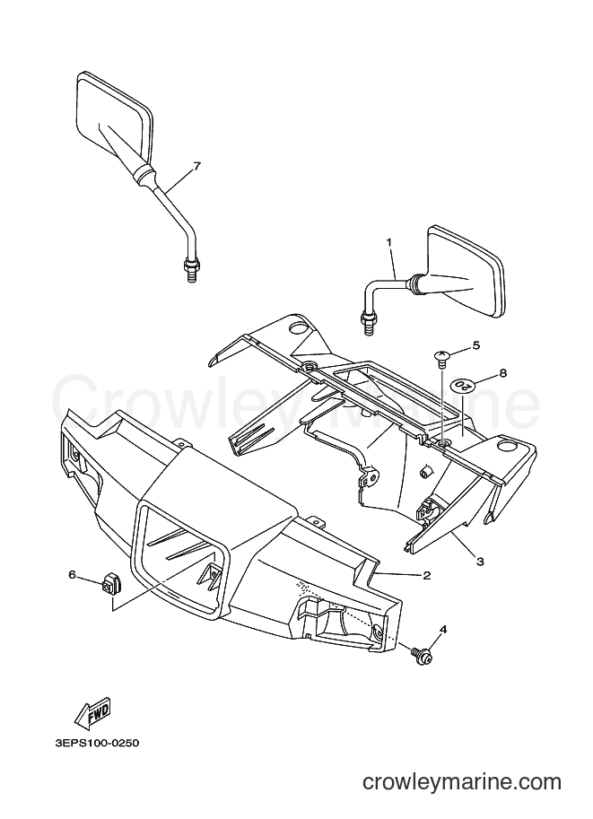 2000 Scooter SH50 - SH50 (3EPT) [010] - COWLING 1