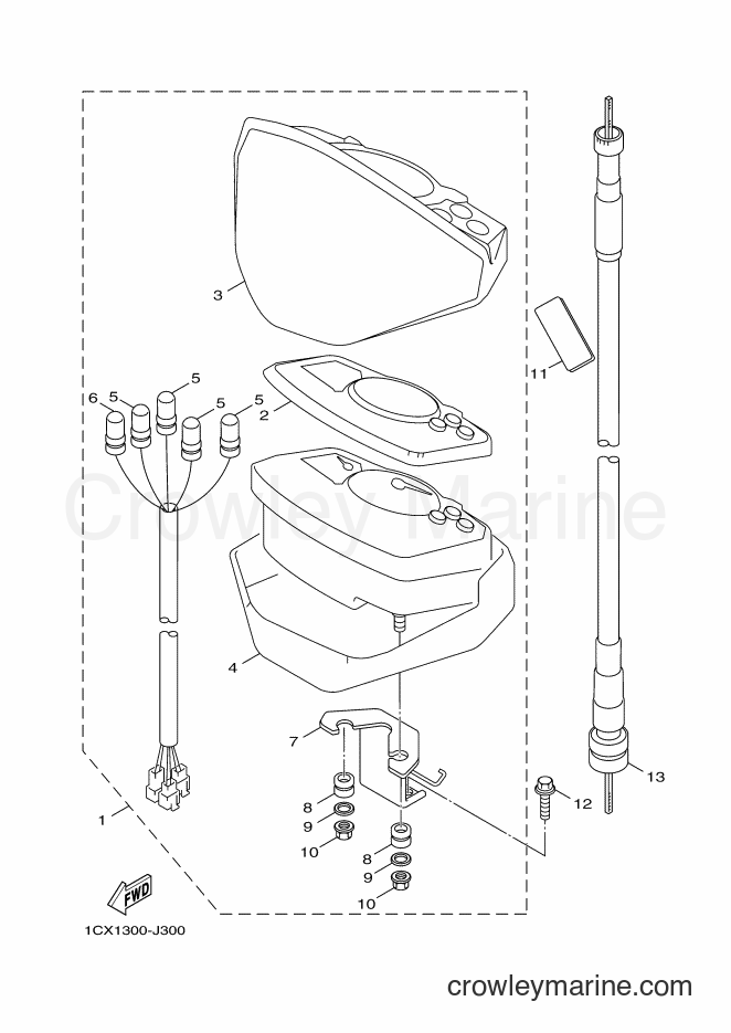 2011 Scooter YW125 - YW125 (1CX1) [050] - METER