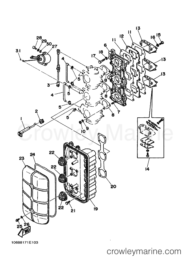Yamaha Motors 85A (688) [030] - INTAKE