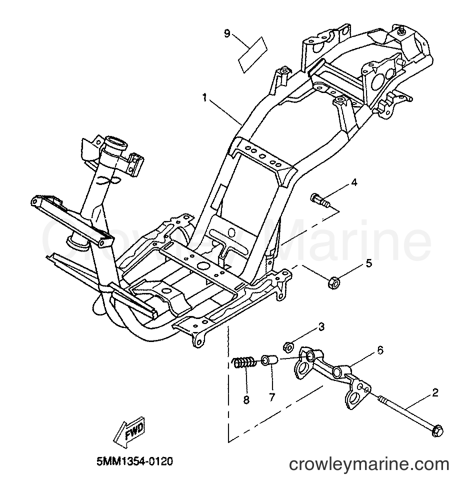 Yamaha Motors CW50 (5MS1) [010] - FRAME