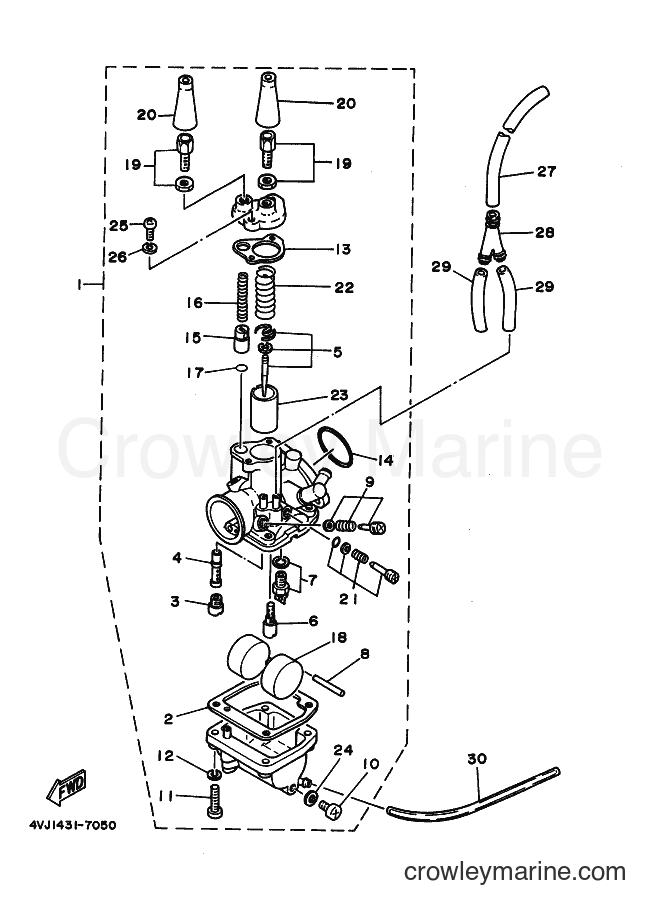 2001 Street Bike V100E - V100E (4VK3) [010] - CARBURETOR