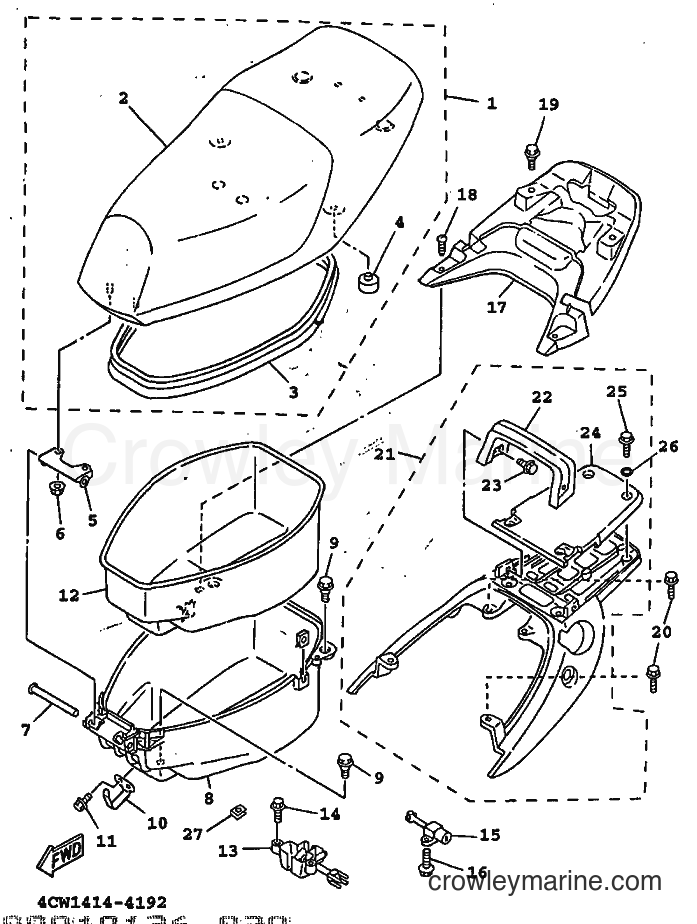 1999 Scooter XC125TR - XC125TR (4THH) [010] - SEAT & CARRIER