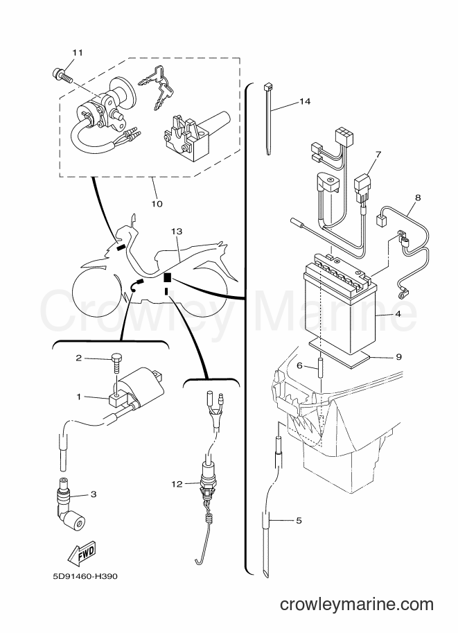Yamaha Motors T115 (5D91) [010] - ELECTRICAL 1