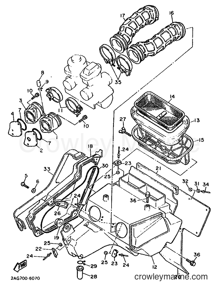 1993 Dirt Bike TT600 - TT600 (3SW5) [010] - INTAKE