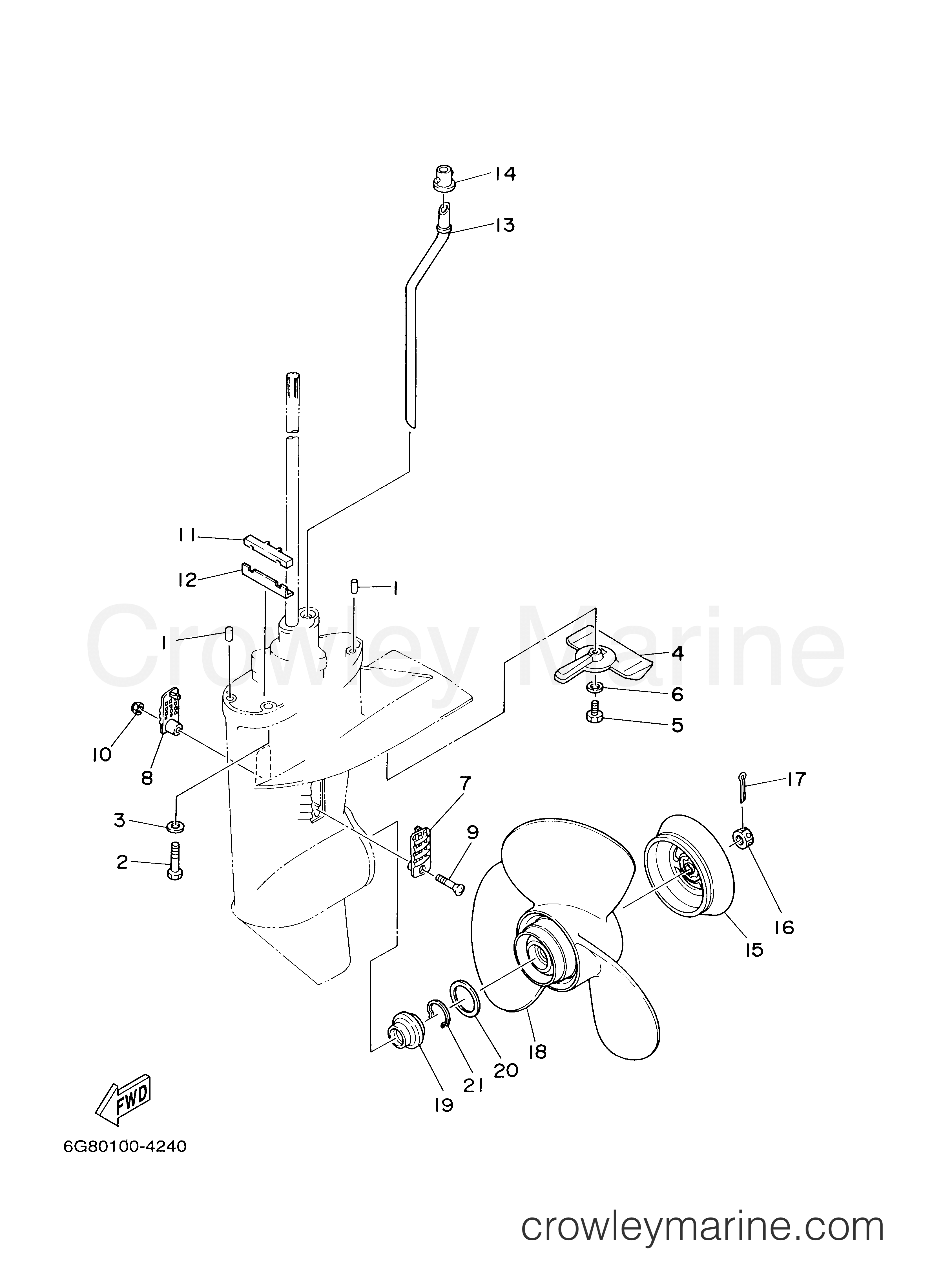 Yamaha Motors T9.9EXHZ - LOWER CASING DRIVE 2