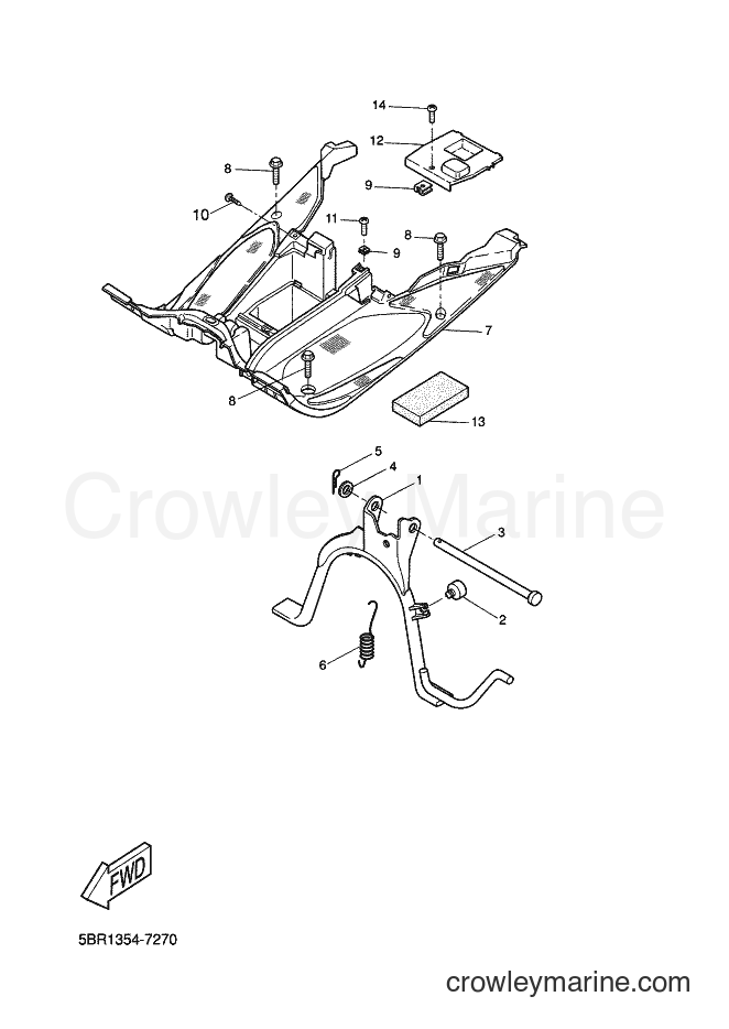 2000 Scooter YQ50 - YQ50 (5KF5) [010] - STAND & FOOTREST