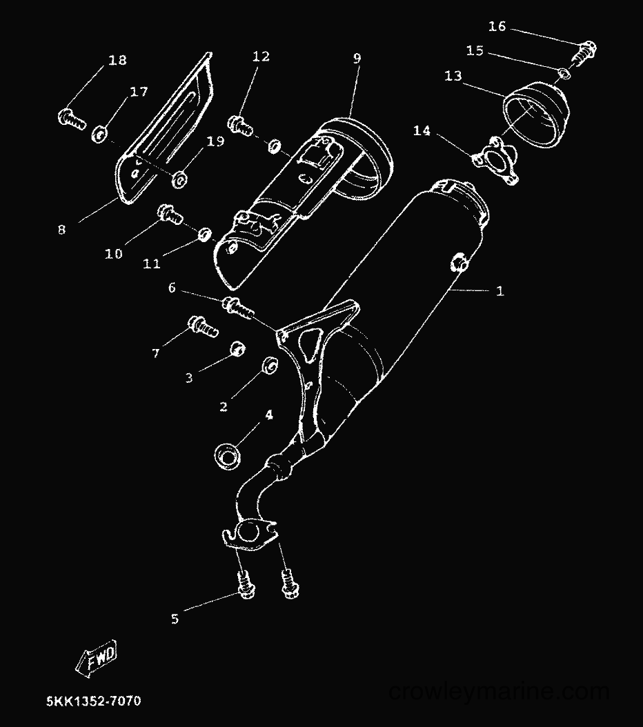 1999 Scooter YN100 - YN100 (5KK1) [999] - EXHAUST