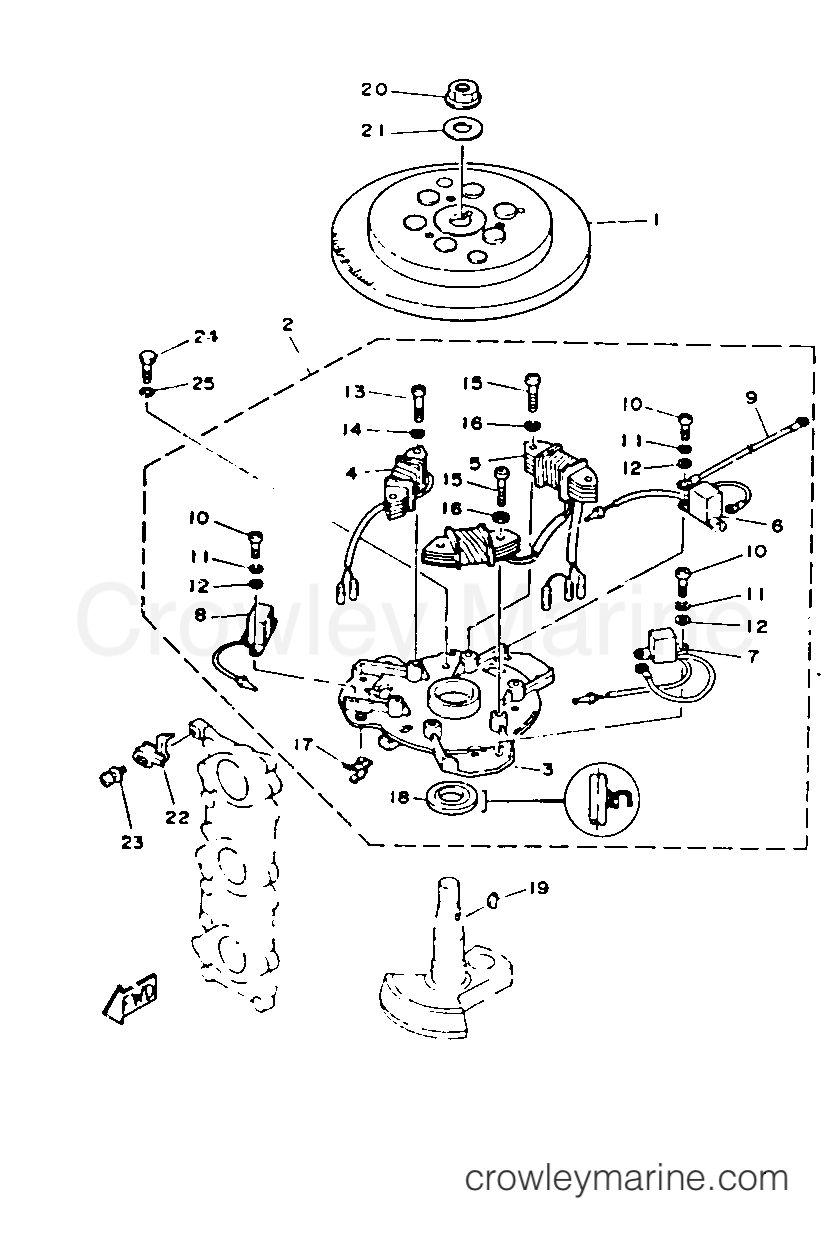 Yamaha Motors 40SD-JD - CDI MAGNETO