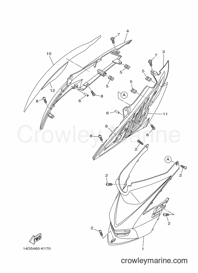 2011 Scooter AL115C - AL115C (14D5) [010] - SIDE COVER