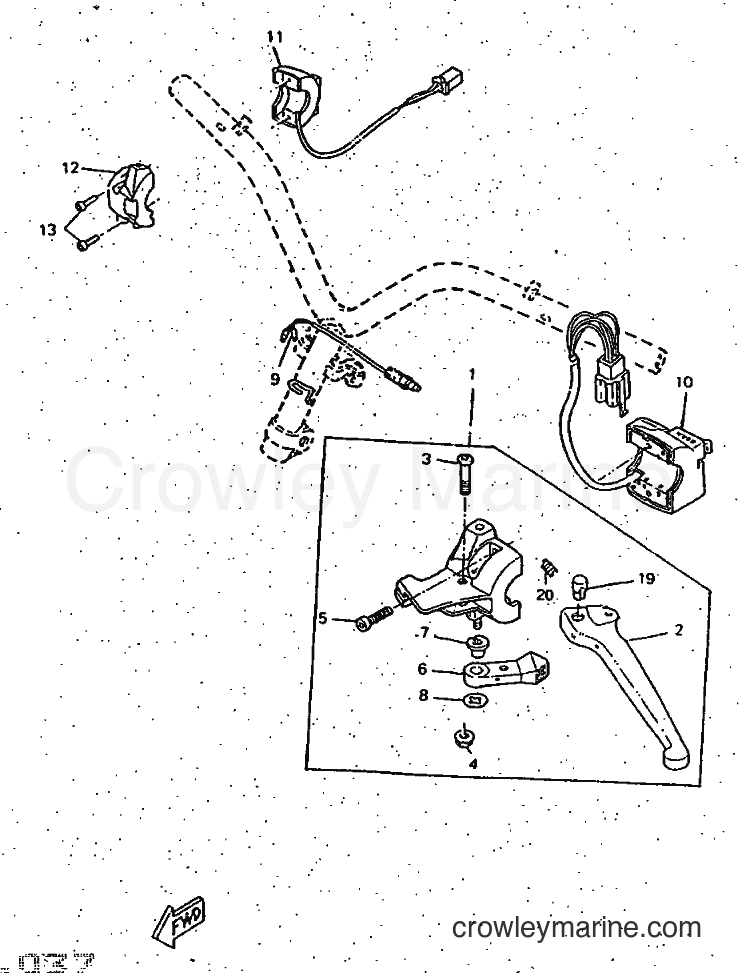 1997 Scooter CW50RSP - CW50RSP (4UR7) [999] - HANDLE SWITCH & LEVER
