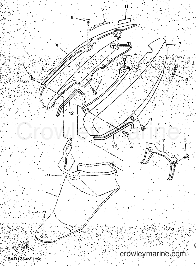 1998 Scooter YN50 - YN50 (5BX1) [010] - SIDE COVER
