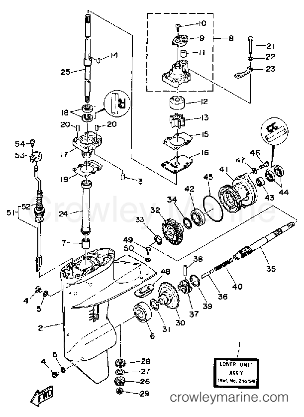 Yamaha Motors FT9.9EXG - LOWER DRIVE 1