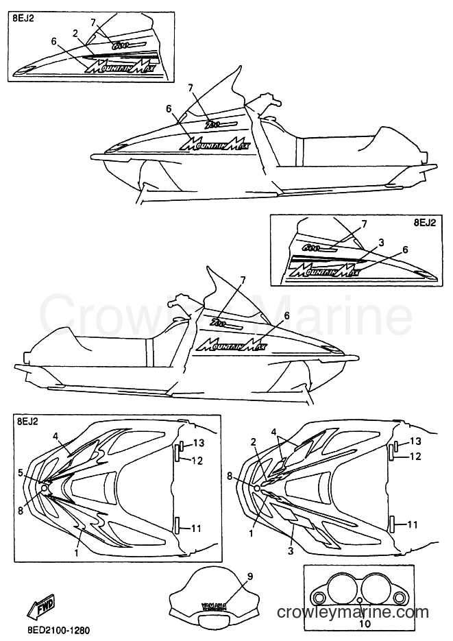 Yamaha Motors VX700LT (8ED2) [020] - EMBLEM